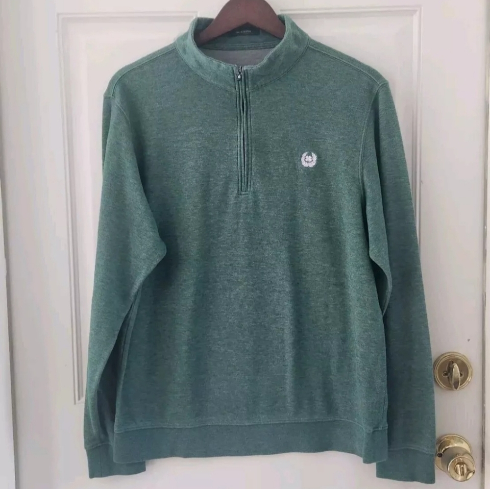 Turtleson Green Quarter Zip Sweatshirt Sweater Golf Womens Size M